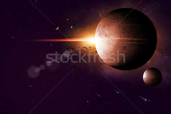 Dreamy Space Background Stock photo © alexaldo