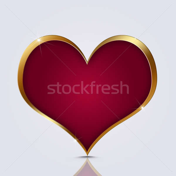 Golden Heart Holiday Bakcground Stock photo © alexaldo