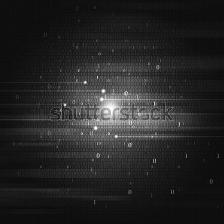Binary Code Dark Background Stock photo © alexaldo