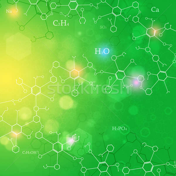 Chemical Abstract Green Background Stock photo © alexaldo