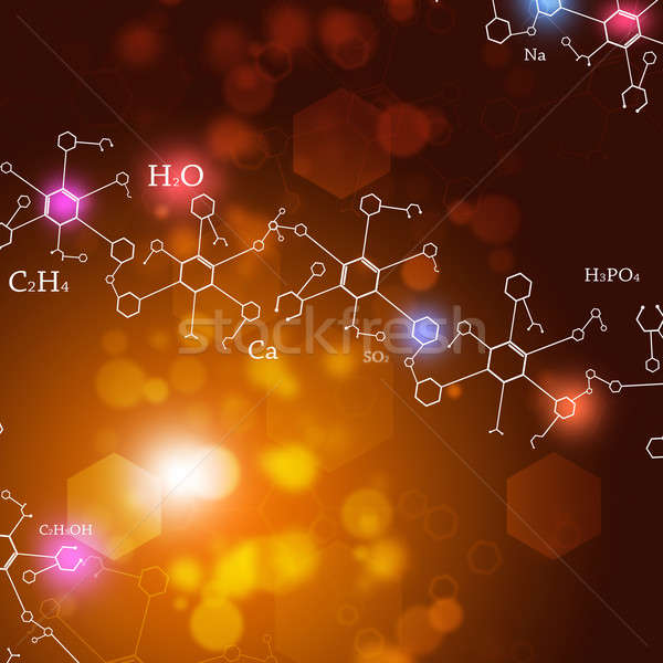 Stockfoto: Abstract · chemie · technologie · wetenschap · communie · model