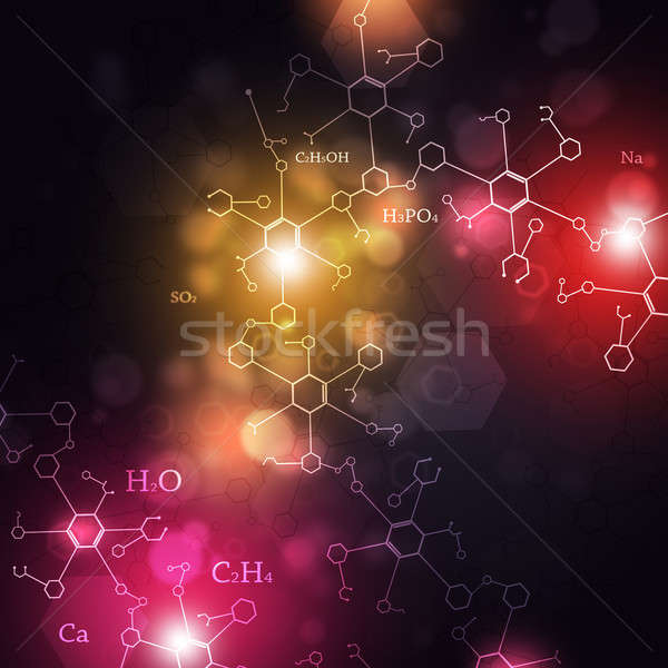 Streszczenie muzyka technologii nauki chemia elementy Zdjęcia stock © alexaldo
