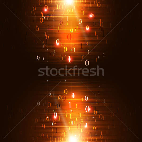 Netzwerk Binärcode abstrakten Code Technologie global Stock foto © alexaldo