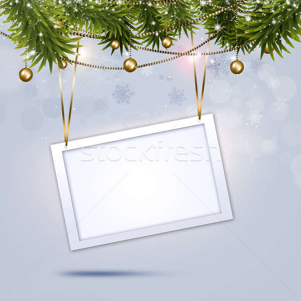 Xmas Greeting Notice Stock photo © alexaldo