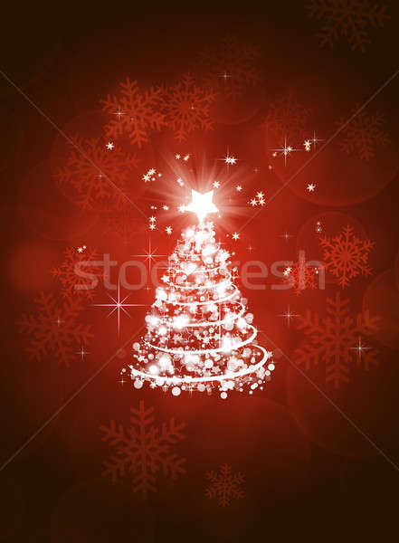 рождество дерево аннотация красный Сток-фото © alexaldo
