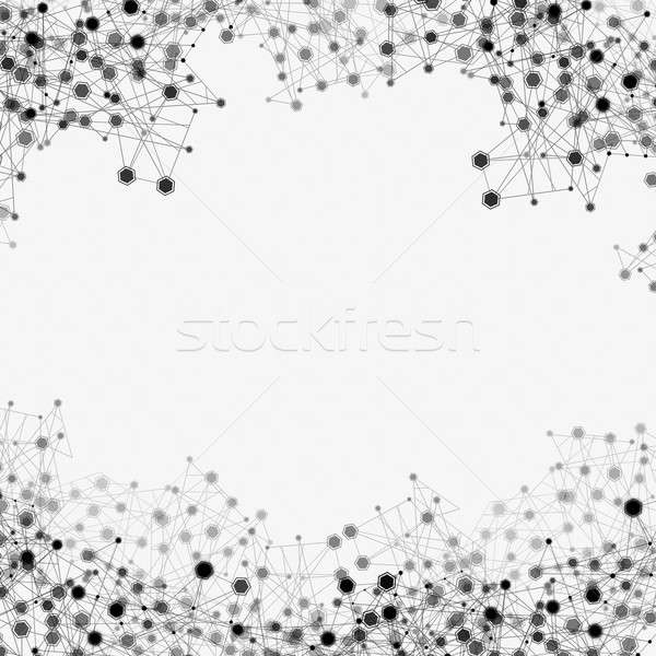 Netzwerk Verbindungen abstrakten net global entsättigt Stock foto © alexaldo
