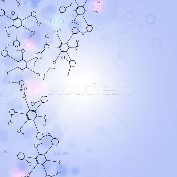 Stock fotó: Absztrakt · tudomány · technológia · kémia · elemek · modell
