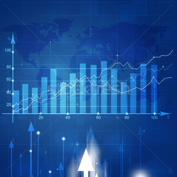 Business Market Stock Diagram Stock photo © alexaldo