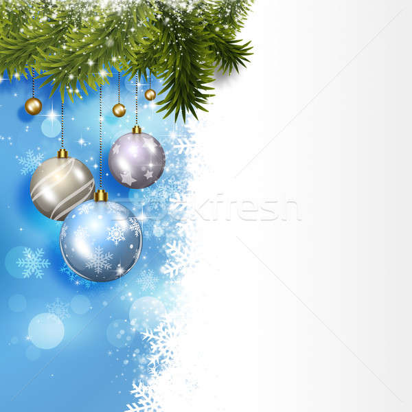 Vacanze inverno blu Natale Foto d'archivio © alexaldo