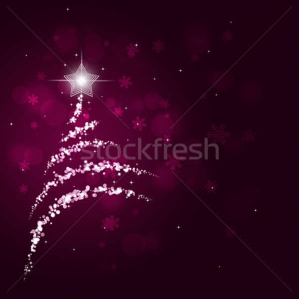 аннотация bokeh рождественская елка зима праздник Рождества Сток-фото © alexaldo
