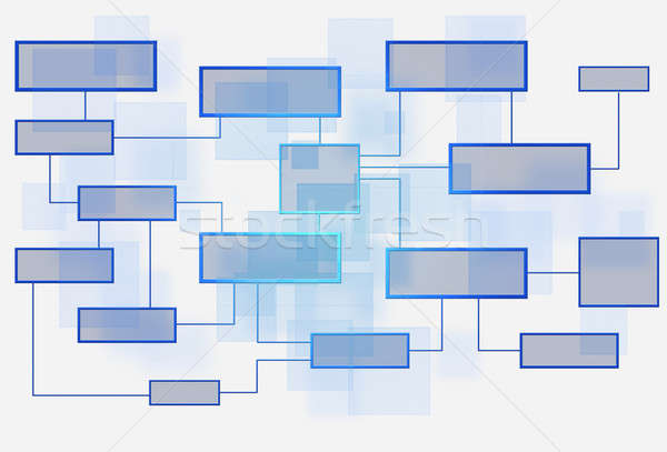 Business diagramma di flusso bianco comunicazione abstract web Foto d'archivio © alexaldo