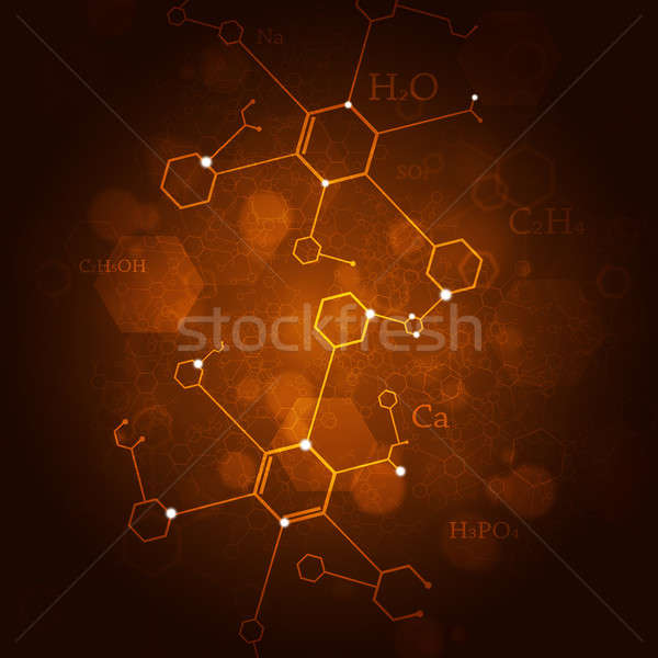 Chemistry Red Abstract Background Stock photo © alexaldo