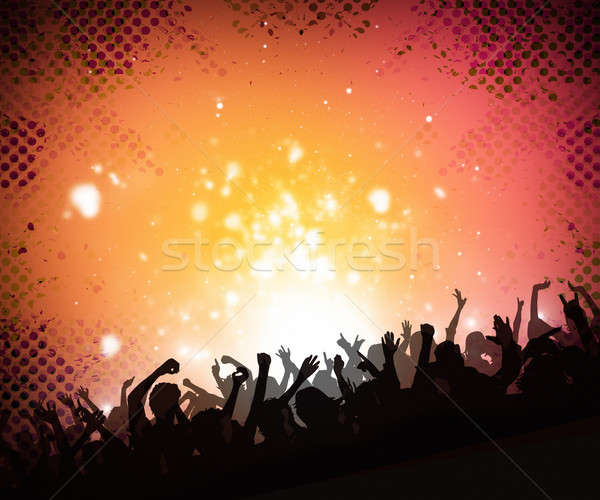 Music Crowd Background Stock photo © alexaldo