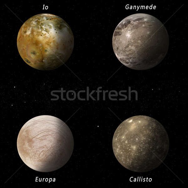 Jupiter Moons Stock photo © alexaldo