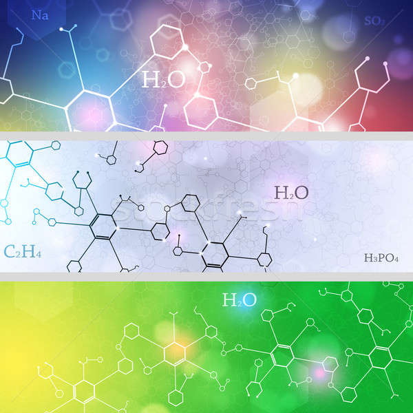 науки Баннеры аннотация технологий химии Элементы Сток-фото © alexaldo