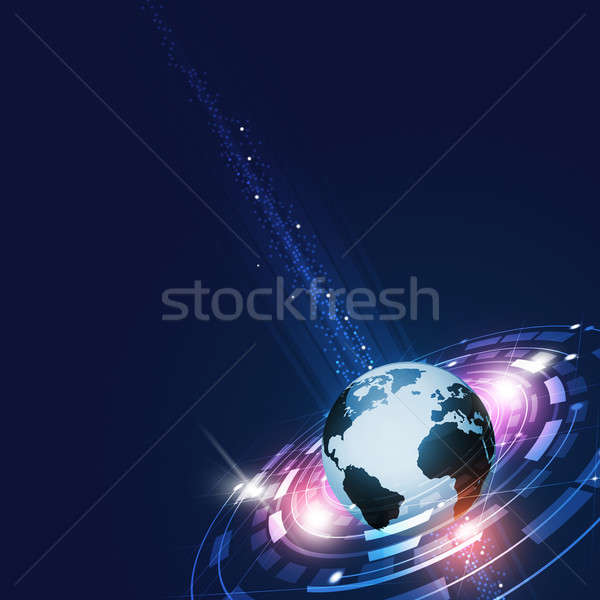 Abstract Technology Global Communications Stock photo © alexaldo