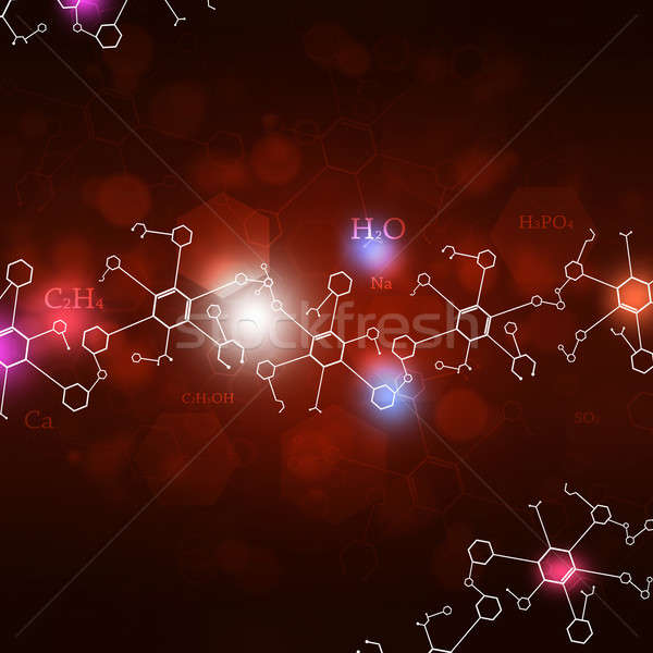 Abstract Science Red Background Stock photo © alexaldo