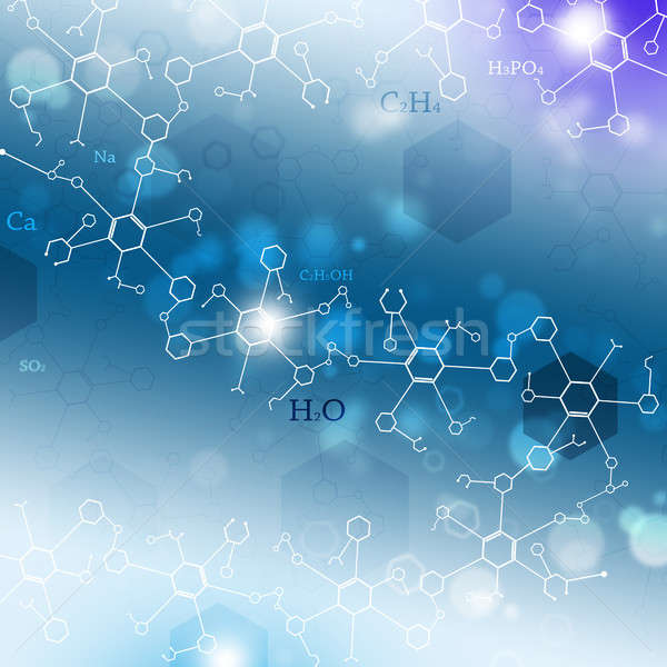 Streszczenie chemia technologii nauki elementy tle Zdjęcia stock © alexaldo