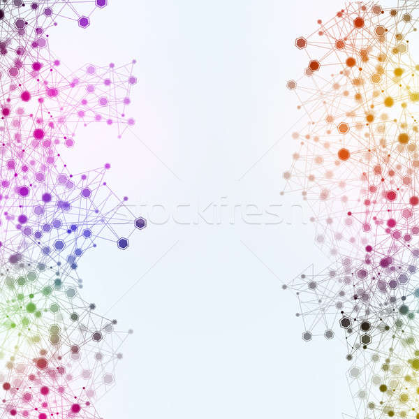 Abstract Multicolor Network Background Stock photo © alexaldo