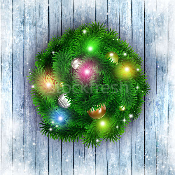 Stockfoto: Christmas · groet · ring · Rood · winter · vakantie
