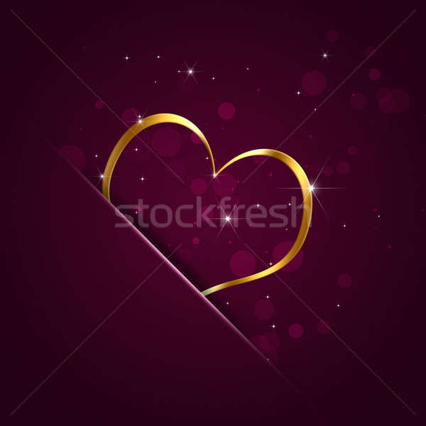 Valentin napi üdvözlet absztrakt piros szív Valentin nap szerelmespár Stock fotó © alexaldo