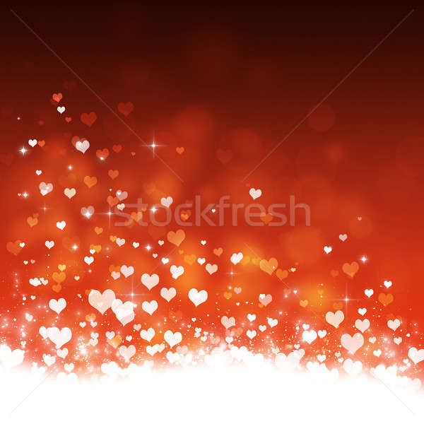 Foto stock: Voador · corações · delicioso · valentine · magia · celebração