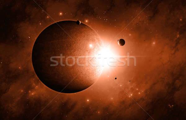 日食 空間 抽象 未來派 視圖 商業照片 © alexaldo
