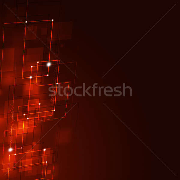 Business Square Shapes Red Background Stock photo © alexaldo