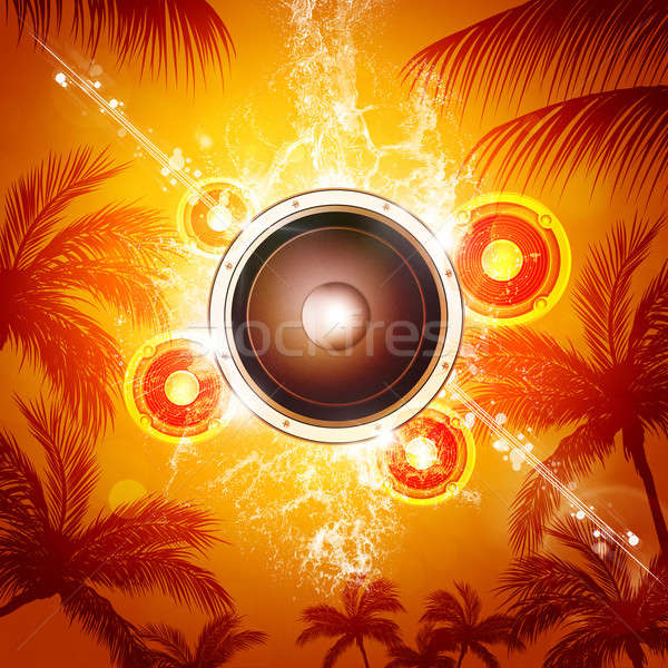 Summer Music Background Stock photo © alexaldo