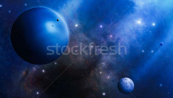 Deep blue space mystery Stock photo © alexaldo