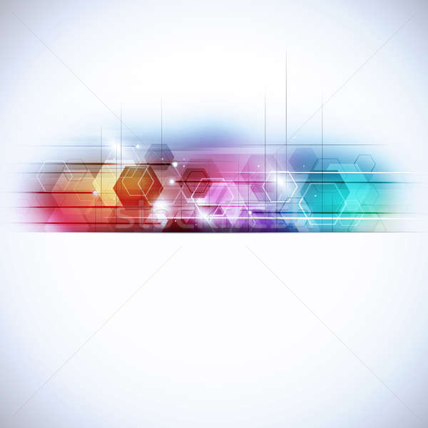 Abstract Geometric Multicolor Technology Background Stock photo © alexaldo