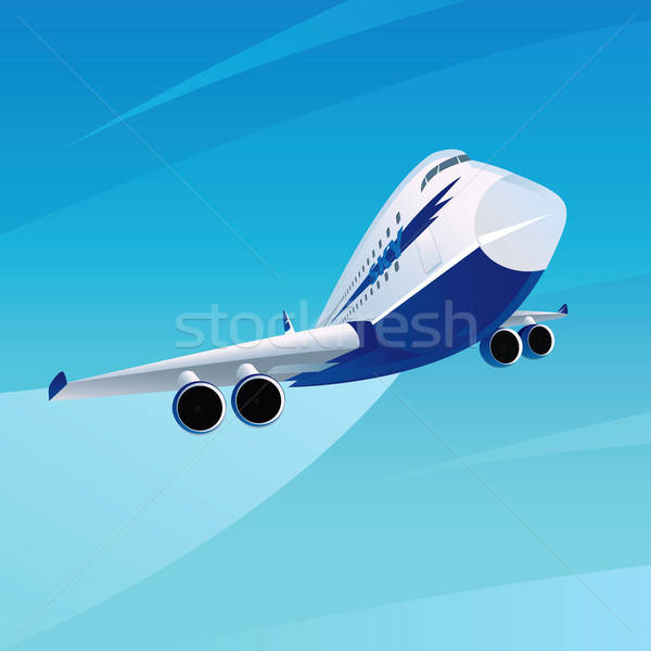 Vliegtuig hemel parcours goede weer groot Stockfoto © alexanderandariadna