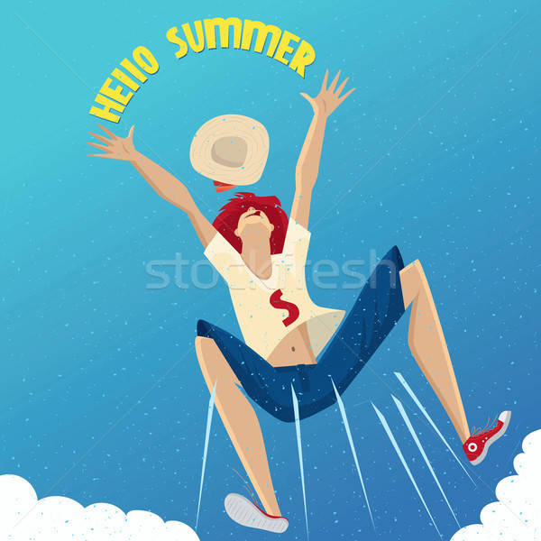 Stock photo: Girl enjoying summer