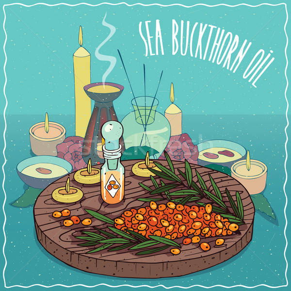 Sea buckthorn oil used for aromatherapy Stock photo © alexanderandariadna