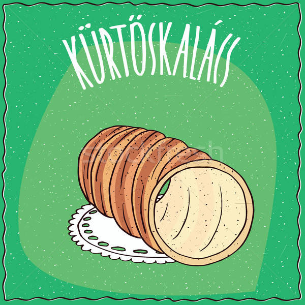 Hungarian spit cake known as kurtosh kalach Stock photo © alexanderandariadna