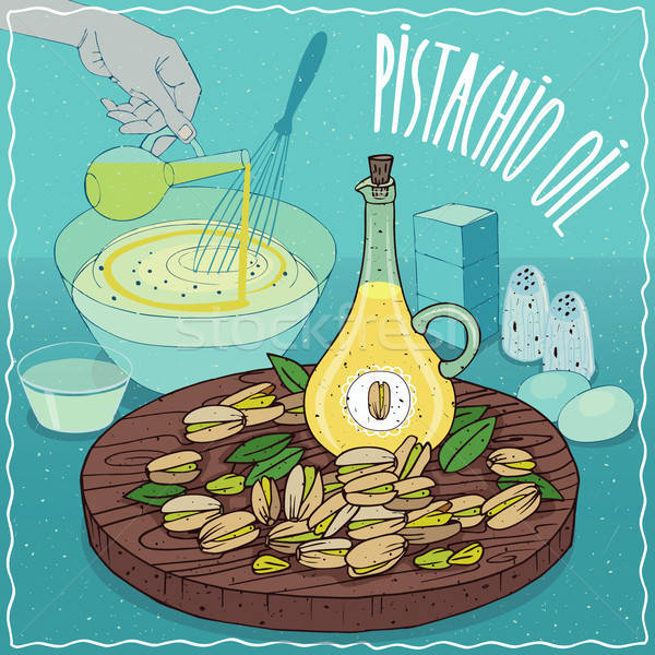 Pistachio oil used for cooking Stock photo © alexanderandariadna
