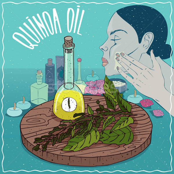 Quinoa oil used for skin care Stock photo © alexanderandariadna