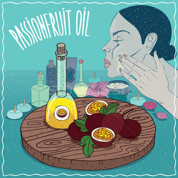 Passionfruit oil used for skin care Stock photo © alexanderandariadna