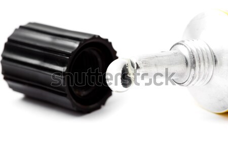 Stock photo: Drop from tube of glue
