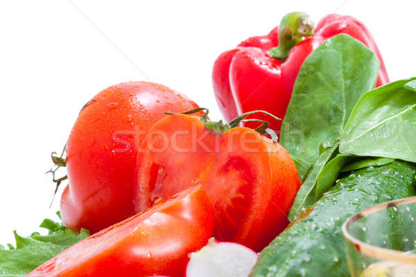 Fresco colorido legumes isolado comida saúde Foto stock © alexandkz