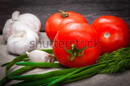 Fresco tomates cor prato macro Foto stock © alexandkz