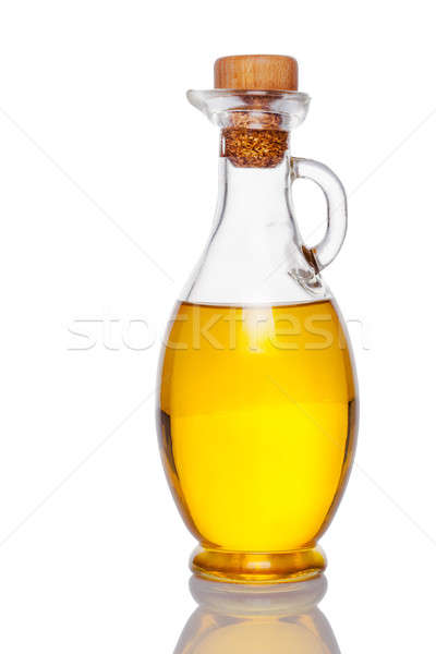 Jar Öl isoliert weiß Flasche Hintergrund Stock foto © alexandkz