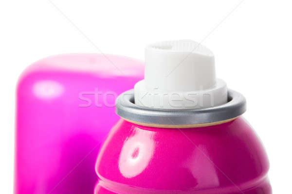 Pink shot of spray can isolated on white with cap Stock photo © alexandkz