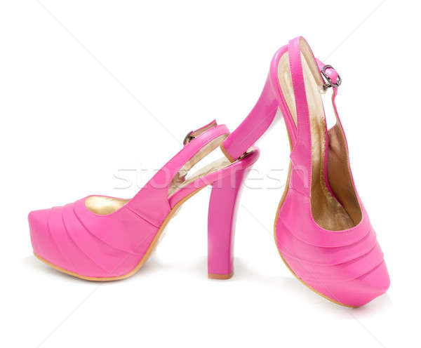 Zapatos rosa mujeres diseno tienda Foto stock © alexandkz