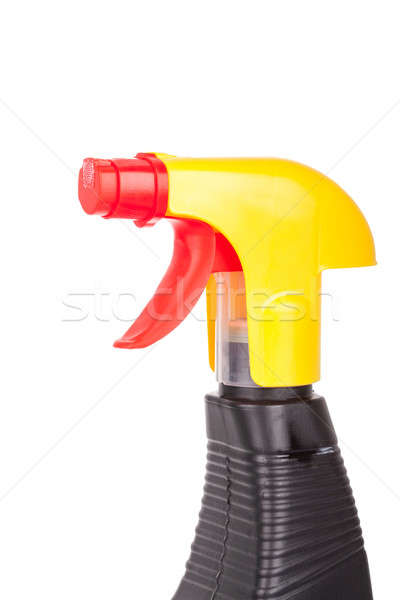 Hand squirting a bottle of cleaning spray isolated on white Stock photo © alexandkz