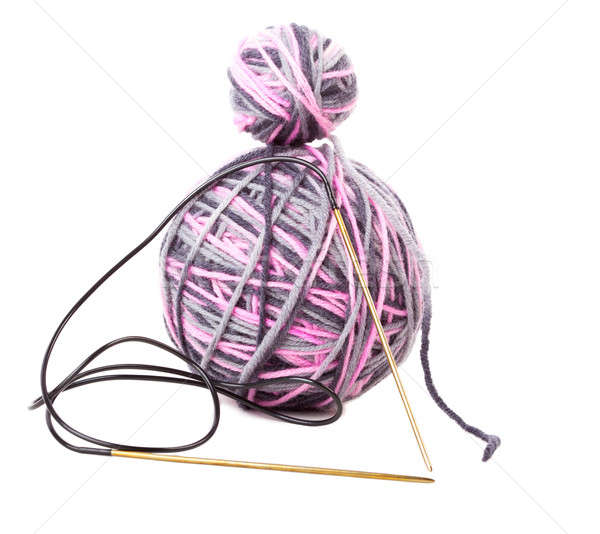 lilac clew and needle isolated
 Stock photo © alexandkz