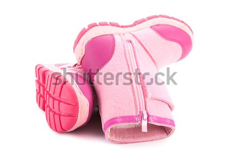Colorchild felt footwear with red rubber sole isolated Stock photo © alexandkz