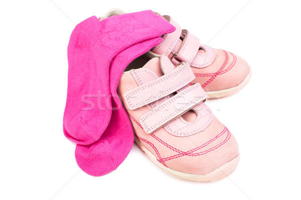 shoes and socks  isolated on white Stock photo © alexandkz