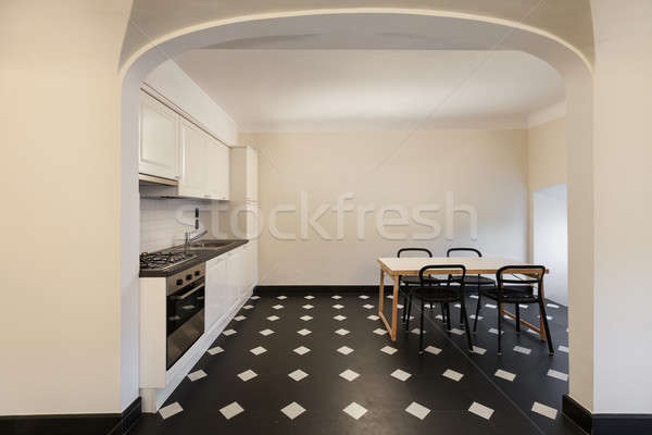 Nice внутренний кухне мрамор полу свет Сток-фото © alexandre_zveiger