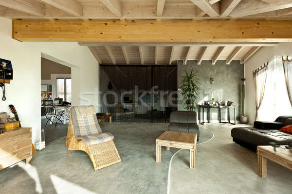 Intérieur nouvelle grenier ethniques meubles salon [[stock_photo]] © alexandre_zveiger